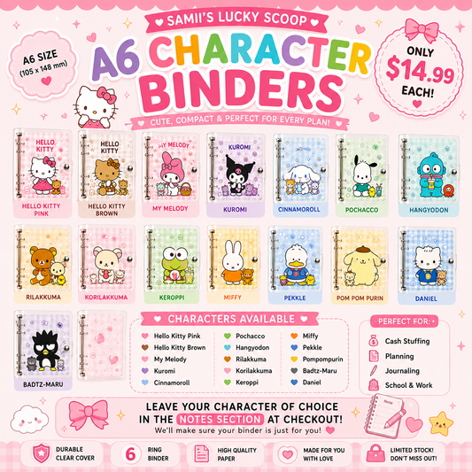 A6 Character Binder